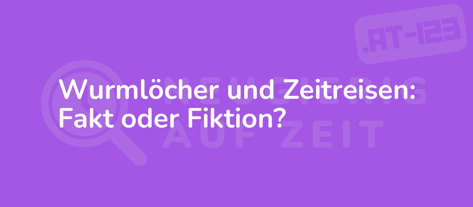 Wurmlöcher und Zeitreisen: Fakt oder Fiktion?